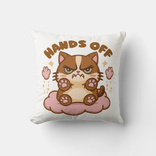 Coussin Chat anti-social mignon