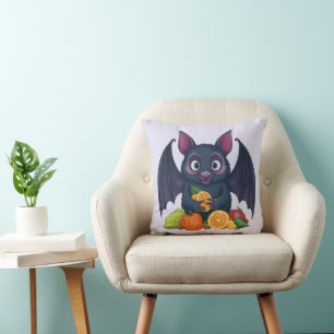 Coussin Chat aux fruits