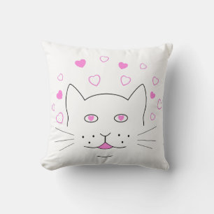 Coussin Chat cœur