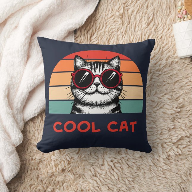 Coussin Chat cool 2 (Couverture)