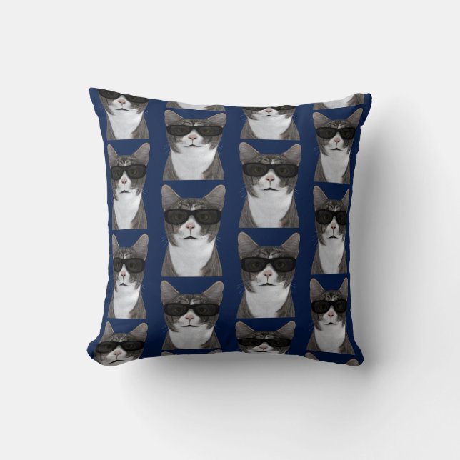 Coussin Chat Coolle En Ville (Recto)