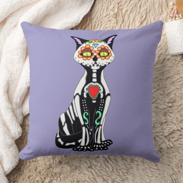 Coussin Chat crâne sucre (Couverture)