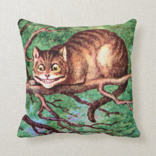 Coussin Chat de Cheshire au pays des merveilles