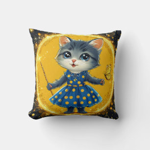 Coussin Chat de dessin animé mignon