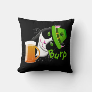 Coussin Chat de la Saint Patrick