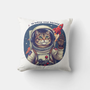 Coussin Chat de l'espace