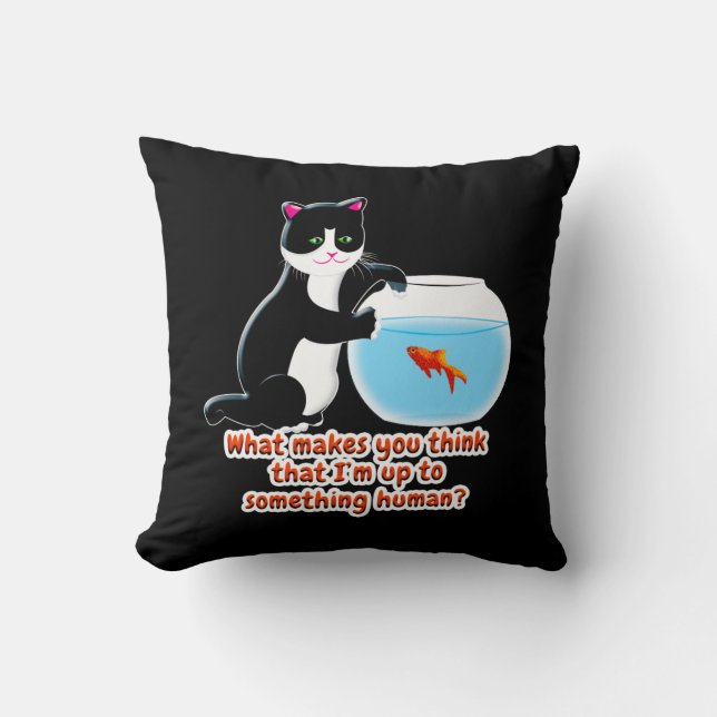 Coussin Chat de pêche (Recto)