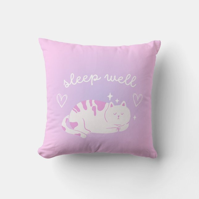 Coussin Chat de puits de sommeil (Recto)