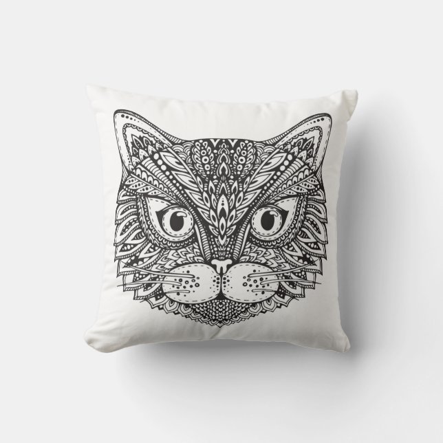 Coussin Chat de style (Recto)