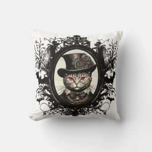 Coussin Chat d'Halloween, Chat Vampire, crocs
