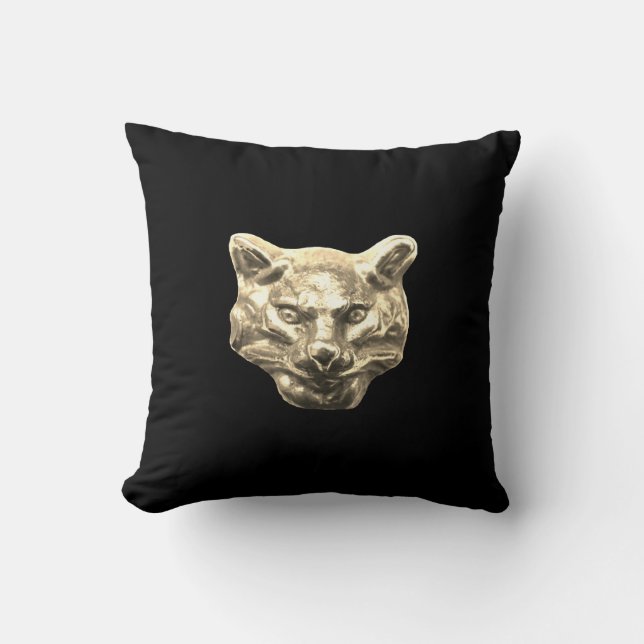 Coussin Chat doré (Recto)
