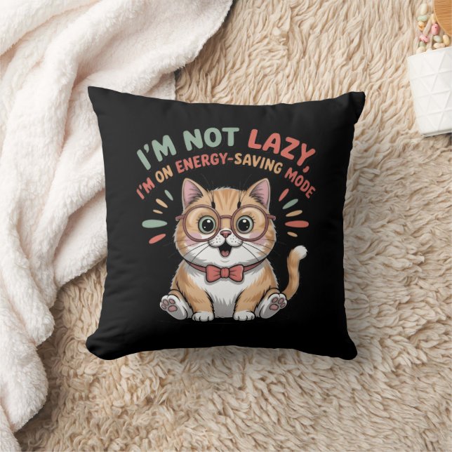 Coussin Chat en mode d'économie d'énergie (Couverture)