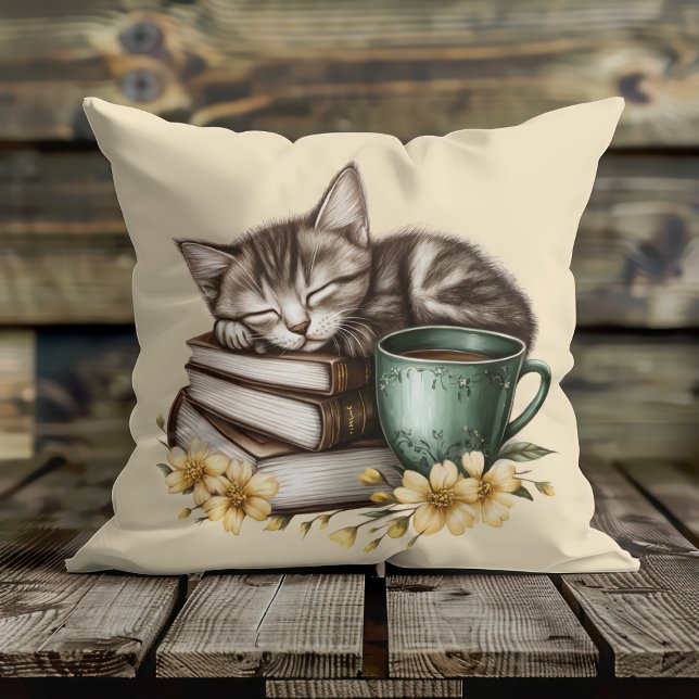 Coussin Chat endormi, précieux chat (Créateur téléchargé)