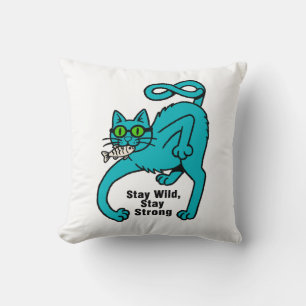 Coussin Chat Expressif Excentrique