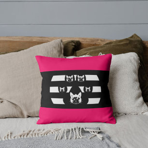 Coussin Chat Lunettes de soleil Vintage coucher de soleil 