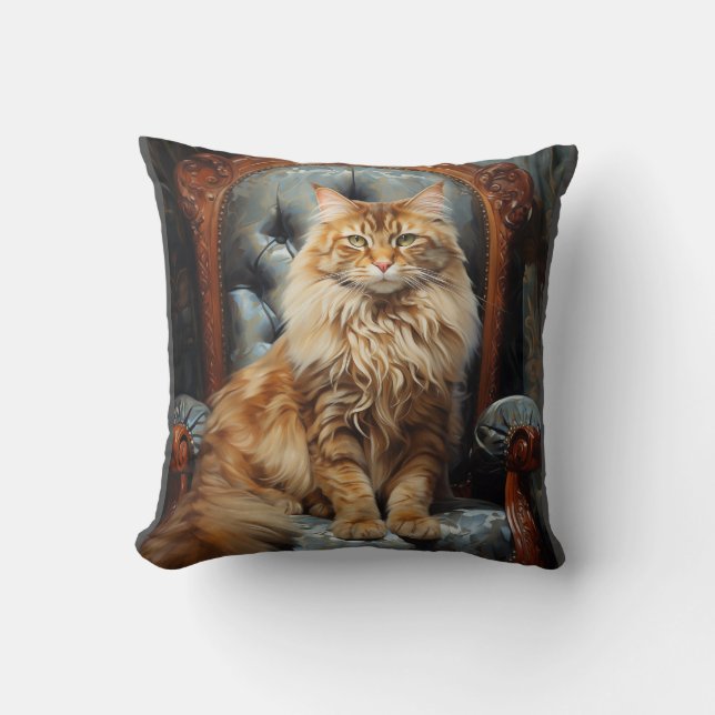 Coussin chat Maine Coon (Recto)