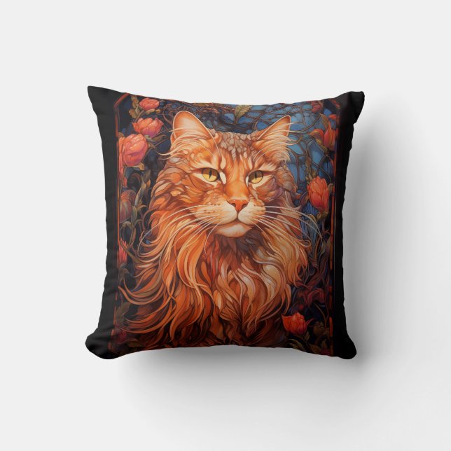 Coussin chat Maine Coon (Recto)