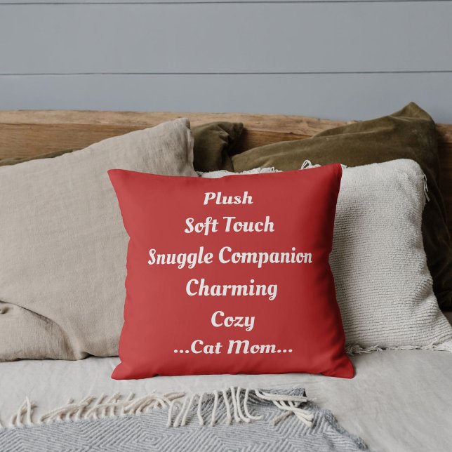 Coussin Chat Maman Plush Doux Charming Cosy Cute Amusante  (Créateur téléchargé)