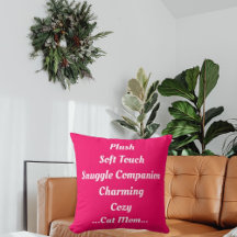 Chat Maman Plush Doux Charming Cosy Mignonne Rose 