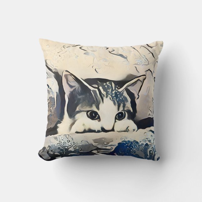 Coussin Chat mignon (Recto)
