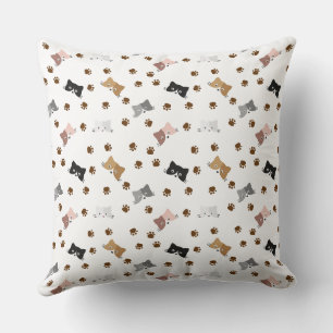 Coussin Chat mignon et pattes
