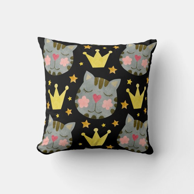 Coussin Chat Motif Cute Animaux Animaux (Recto)