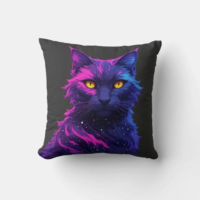 Coussin Chat Mystérieux (Recto)