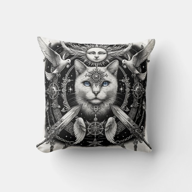 Coussin "Chat Mystique" (Recto)