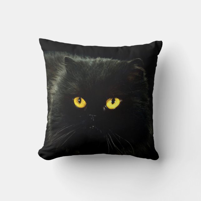 Coussin Chat noir (Recto)