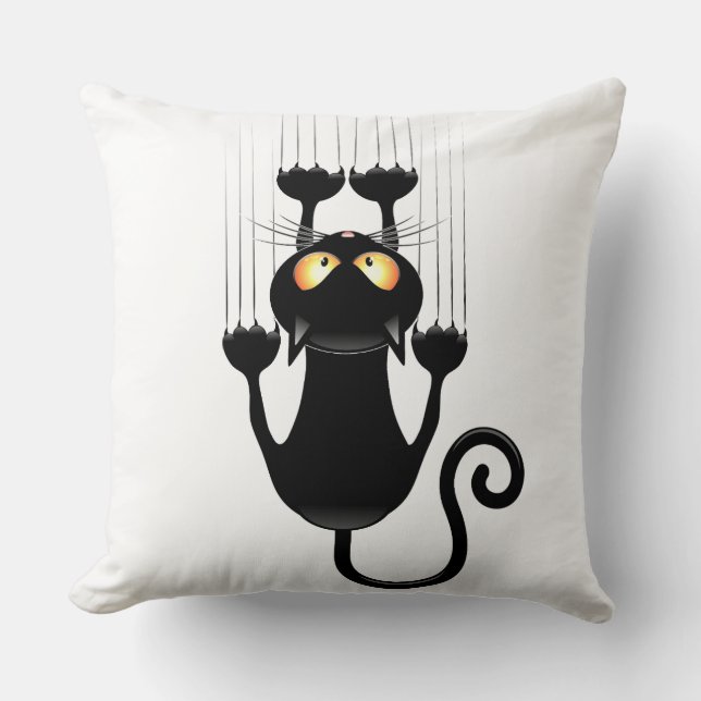 Coussin chat noir (Recto)