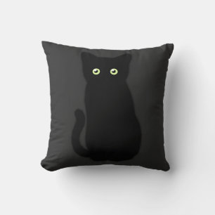 Coussin Chat noir, chaton mignon, plaisir spottaculaire