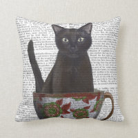 Chat noir en Teacup