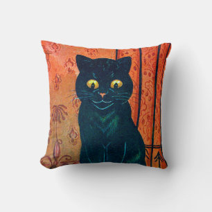 Coussin Chat noir, Louis Wain