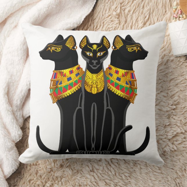 Coussin Chat noir pharaonique (Couverture)