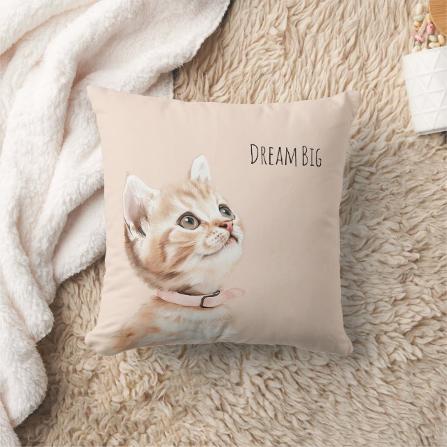 Coussin Chat pêche blanche (Couverture)