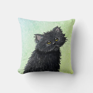 Coussin Chat perse noir