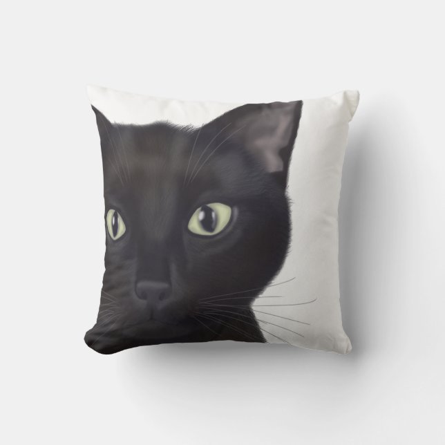 Coussin Chat, Portrait de Gus (Recto)