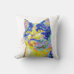 Coussin Chat sous le soleil