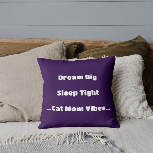 Coussin Chat tendance Maman drôle Citation mignonne Cool m (Créateur téléchargé)