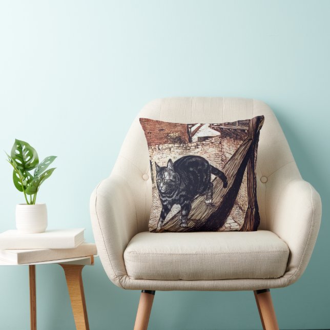 Coussin Château de chat Rackham Illustration (Chaise)