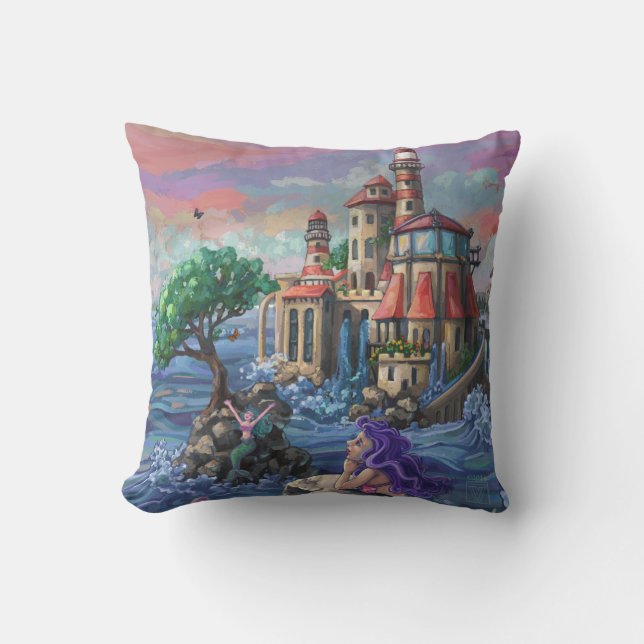 Coussin Château de la Sirène (Recto)