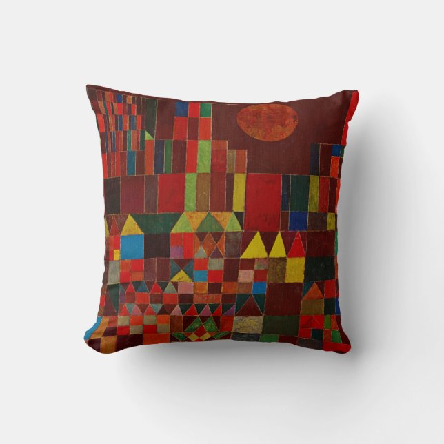 Coussin Château de Paul Klee (Recto)