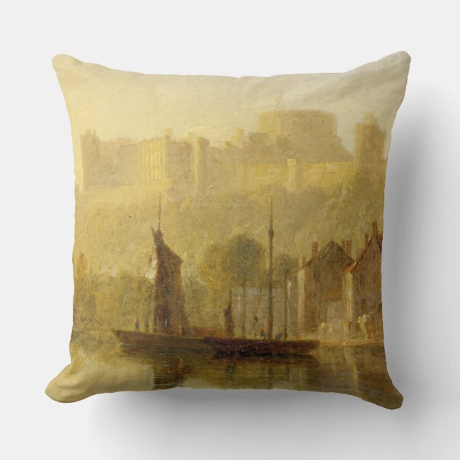 Coussin Château de Windsor de la Tamise (huile sur le (Recto)
