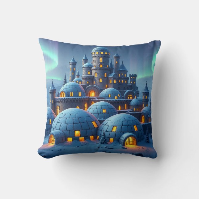 Coussin Château de Winter Hearth (Recto)