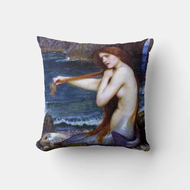 Coussin Château d'eau : La sirène (Recto)