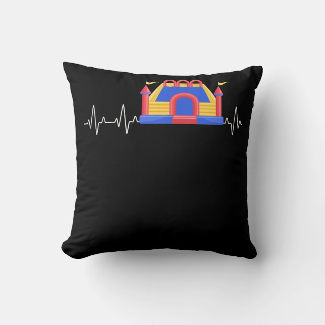 Coussin Château gonflable Heartbeat Château gonflable (Recto)