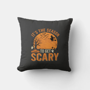 Coussin Château Hanté Effrayant Halloween Vecteur