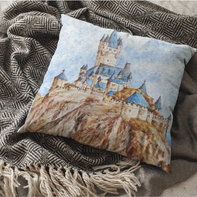 Coussin Château sur le Rhin (Créateur téléchargé)