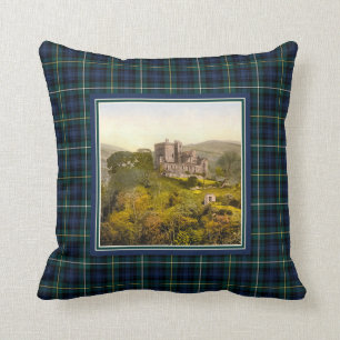 Coussin Château vintage Campbell d'Argyll Tartan