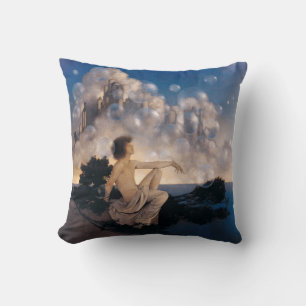 Coussin Châteaux en Espagne de Maxfield Parrish 1904 Fanta